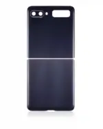 Geam capac spate superior / inferior cu lentila camera Samsung Galaxy Z Flip 4G (F700) / Z Flip 5G (F707) AMPlus (Mirror Black) - imagine 3