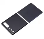 Geam capac spate superior / inferior cu lentila camera Samsung Galaxy Z Flip 4G (F700) / Z Flip 5G (F707) AMPlus (Mirror Black) - imagine 5