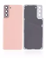 Capac Spate Sticla Samsung Galaxy S21 Plus AMPlus (No Logo) (Phantom Pink) - imagine 2