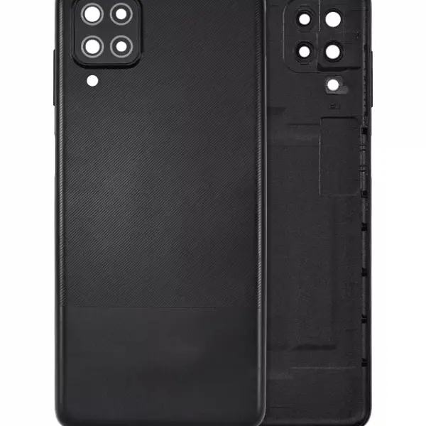 Capac Spate Sticla Samsung Galaxy A12 AMPlus (Black)