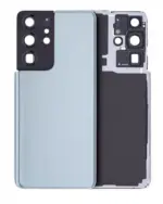 Capac Spate Sticla Samsung Galaxy S21 Ultra AMPlus (No Logo) (Phantom Titanium)