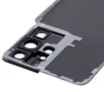Capac Spate Sticla Samsung Galaxy S21 Ultra AMPlus (No Logo) (Phantom Titanium) - imagine 10