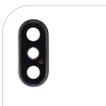 Lentila Camera Spate Cu Suport Si Rama iPhone XS / XS Max AMPlus (Silver) (10 Pack)