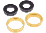 Lentila Camera Spate Cu Suport Si Rama iPhone 14 / 14 Plus (2 Piece Set) AMPlus (Yellow) - imagine 4