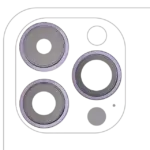 Lentila Camera Spate Cu Suport Si Rama iPhone 14 Pro / 14 Pro Max (Deep Purple) (3 Piece Set) AMPlus