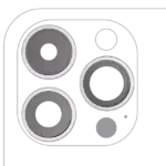 Lentila Camera Spate Cu Suport Si Rama iPhone 14 Pro / 14 Pro Max (Silver) (3 Piece Set) AMPlus