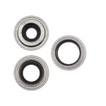 Lentila Camera Spate Cu Suport Si Rama iPhone 14 Pro / 14 Pro Max (Silver) (3 Piece Set) AMPlus - imagine 2