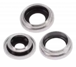 Lentila Camera Spate Cu Suport Si Rama iPhone 14 Pro / 14 Pro Max (Silver) (3 Piece Set) AMPlus - imagine 4