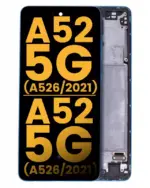 Display telefon Samsung Galaxy A52 4G, A52 5G, A52S 5G Refurbished (Blue) - imagine 3