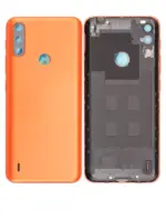 Capac Spate Sticla Motorola Moto E7 Power (Coral Red) - imagine 2