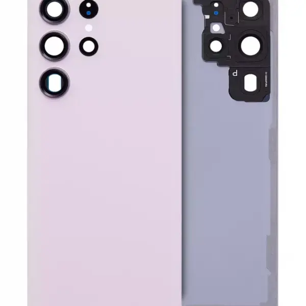 Capac Spate Sticla Samsung Galaxy S23 Ultra (S918) Service Pack (Lavender)