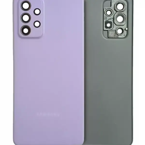 Capac Sticla Spate Cu Lentila Camera Samsung Galaxy A52 5G (A526 / 2021) Service Pack (Awesome Violet)
