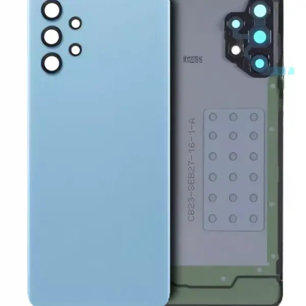 Capac Sticla Spate Cu Lentila Camera Samsung Galaxy A32 4G (A325 / 2021) Service Pack (Awesome Blue)
