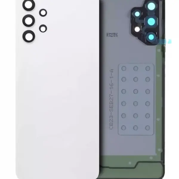 Capac Sticla Spate Cu Lentila Camera Samsung Galaxy A32 4G (A325 / 2021) Service Pack (Awesome White)