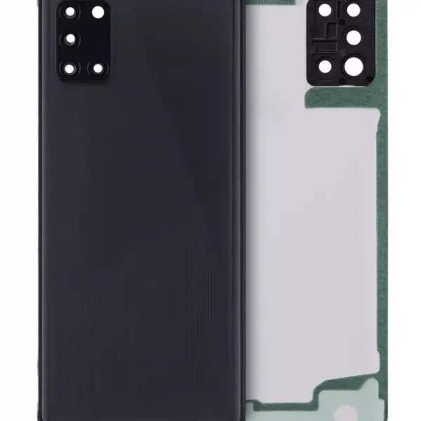 Capac Spate Sticla Samsung Galaxy A31 Service Pack Original (Black)
