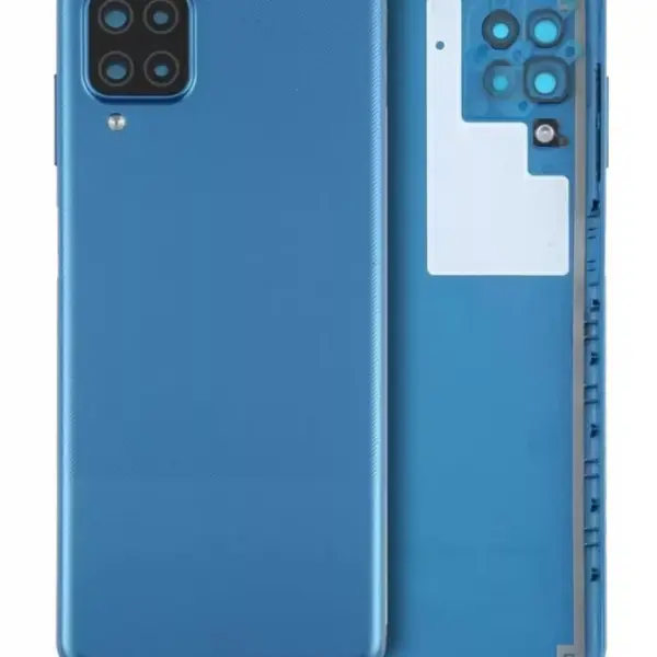 Capac Spate Sticla Samsung Galaxy A12 Nacho Service Pack Original (Blue)