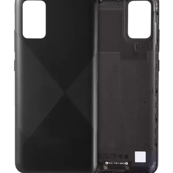 Capac Spate Sticla Samsung Galaxy A02s Service Pack Original (Black)