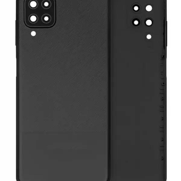 Capac Spate Sticla Samsung Galaxy A12 Service Pack Original (Black)