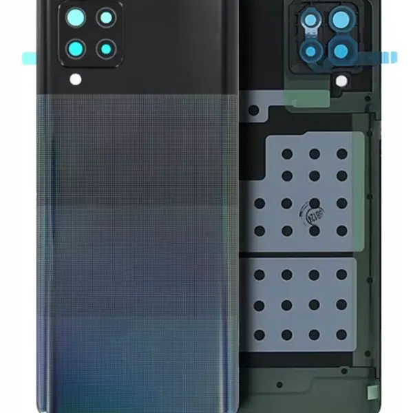 Capac Sticla Spate Cu Lentila Camera Samsung Galaxy A42 5G (A426 / 2020) Service Pack (Prism Dot Black)