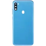 Capac Spate Sticla Samsung Galaxy A11 AMPlus (Blue) - imagine 3