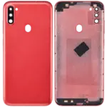 Capac Spate Sticla Samsung Galaxy A11 AMPlus (Red) - imagine 2