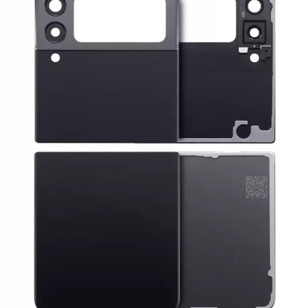 Capac Sticla Spate Cu Lentila Camera Samsung Galaxy Z Flip 3 5G AMPlus (Phantom Black)