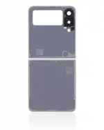 Geam capac spate superior / inferior cu lentila camera Samsung Galaxy Z Flip 3 5G AMPlus (White) - imagine 5