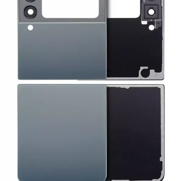 Geam capac spate superior / inferior cu lentila camera Samsung Galaxy Z Flip 3 5G AMPlus (Green)