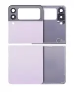 Geam capac spate superior / inferior cu lentila camera Samsung Galaxy Z Flip 3 5G AMPlus (Lavender)