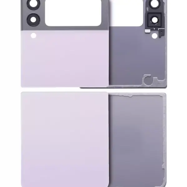 Geam capac spate superior / inferior cu lentila camera Samsung Galaxy Z Flip 3 5G AMPlus (Lavender)