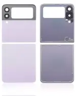 Geam capac spate superior / inferior cu lentila camera Samsung Galaxy Z Flip 3 5G AMPlus (Lavender) - imagine 2