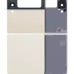Geam capac spate superior / inferior cu lentila camera Samsung Galaxy Z Flip 3 5G AMPlus  (Cream)