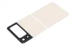 Geam capac spate superior / inferior cu lentila camera Samsung Galaxy Z Flip 3 5G AMPlus  (Cream) - imagine 2