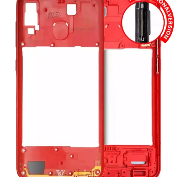 Carcasa Mijloc Samsung Galaxy A20 (Red)