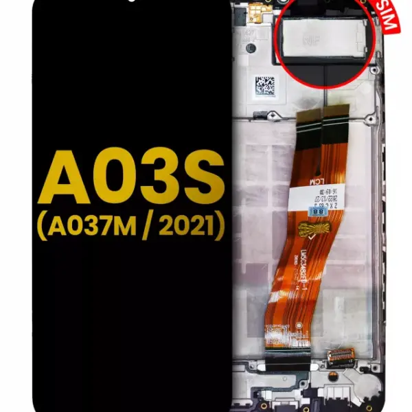 Display Samsung Galaxy A03s (A037F / A037G / 2021) (Single Sim) (Type C Frame) Refurbished
