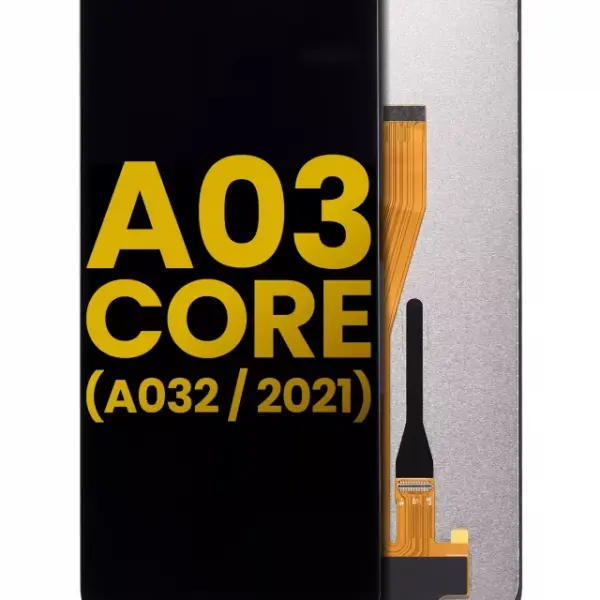 Ansamblu Display Samsung Galaxy A03 Core (A032 / 2021) Refurbished (Black) (Fara Rama)