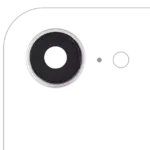 Sticla Camera Spate Cu Suport Si Ramă iPhone 16e Premium (White)