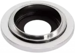 Sticla Camera Spate Cu Suport Si Ramă iPhone 16e Premium (White) - imagine 5