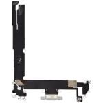 Cablu Flex Port Incarcare Cu Placa iPhone 16 Plus AMPlus (White) - imagine 3