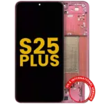 Display cu Rama Samsung Galaxy S25 Plus 5G Refurbished (Coral Red)