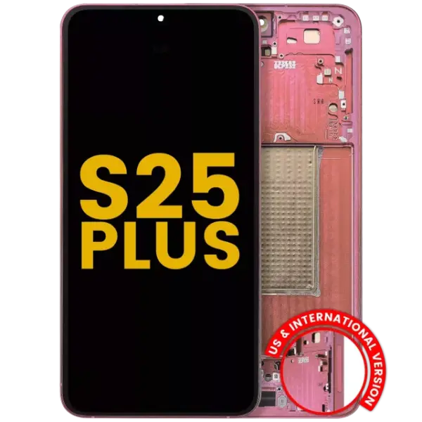Display cu Rama Samsung Galaxy S25 Plus 5G Refurbished (Coral Red)