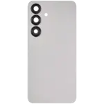 Capac Spate Sticla Samsung Galaxy S25 5G AMPlus (No Logo) (Silver Shadow) - imagine 3