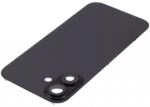 Capac Spate Sticla iPhone 16 Aftermarket (No Logo) (Black) - imagine 5