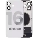 Capac Spate Sticla iPhone 16 Aftermarket (No Logo) (White)