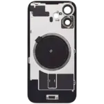 Capac Spate Sticla iPhone 16 Aftermarket (No Logo) (White) - imagine 4