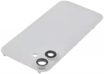 Capac Spate Sticla iPhone 16 Aftermarket (No Logo) (White) - imagine 5