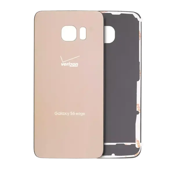 Capac Spate Sticla Samsung Galaxy S6 Edge (Verizon 4G) Service Pack (Gold)