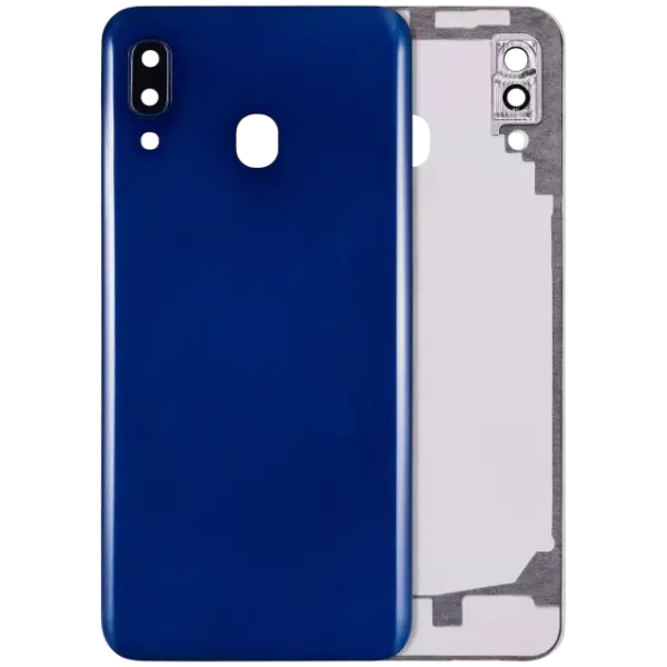 Capac Spate Sticla Samsung Galaxy A20 AMPlus (Blue)