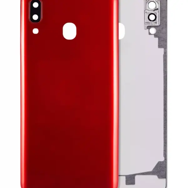 Capac Spate Sticla Samsung Galaxy A20 AMPlus (Red)