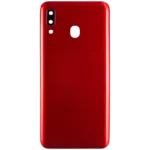 Capac Spate Sticla Samsung Galaxy A20 AMPlus (Red) - imagine 3